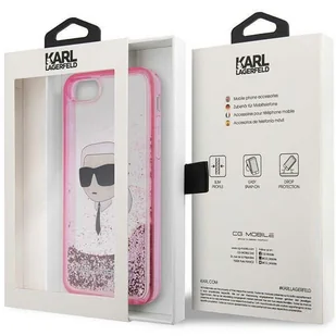 Karl Lagerfeld KLHCI8LNKHCP iPhone 7/8/ SE 2020/2022 różowy/pink hardcase Glitter Karl Head - Etui i futerały do telefonów - miniaturka - grafika 8