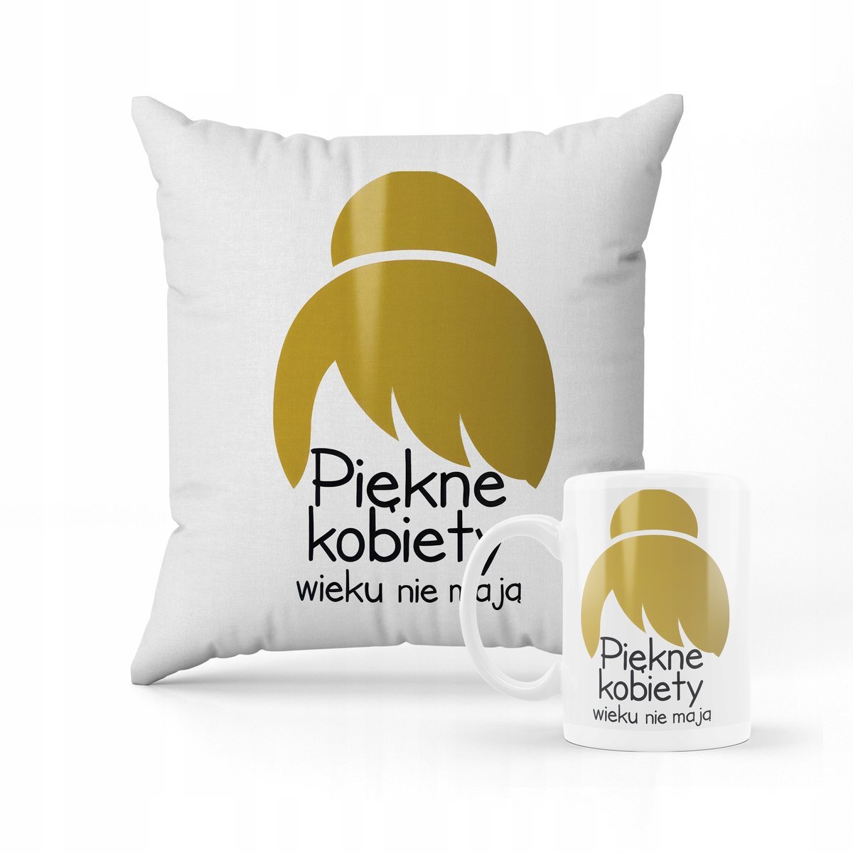 ZESTAW PODUSZKA + KUBEK Dla Przyjaciółki Na 40-tke PREZENT + IMIĘ #2