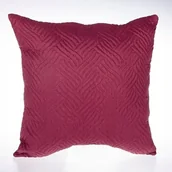 Poszewki na poduszki - Bordowa poszewka pikowana 45x45 cm WARKOCZ design - miniaturka - grafika 1