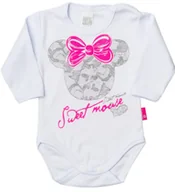 Body dla niemowląt - BODY NIEMOWLĘCE DŁUGI RĘKAW RĘKAWEK ROZM. 56 Pampicio - miniaturka - grafika 1