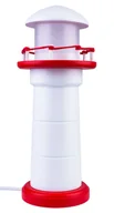 Lampy pozostałe - Biało-czerwona lampka LED na biurko latarnia - S186 A6-L70 - miniaturka - grafika 1