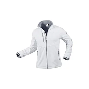 BP 1695-571-21-S damska kurtka softshell, stójka, zamek błyskawiczny z przodu, 255,00 g/m², 100% poliester, biała, S - Kurtki damskie - miniaturka - grafika 1