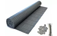 Parawany - DWUSTRONNA MATA PCV, BALKONOWA 0,9x3 m, antracyt - miniaturka - grafika 1