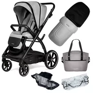Wózki dziecięce - Muuvo Trick Zwinny i Lekki Wózek Spacerowy Premium Steel Grey - miniaturka - grafika 1