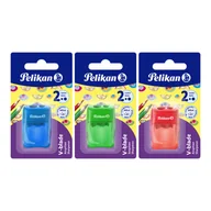 Przybory szkolne - Temperówka podwójna z pojemnikiem 1 szt. mix - Pelikan - miniaturka - grafika 1