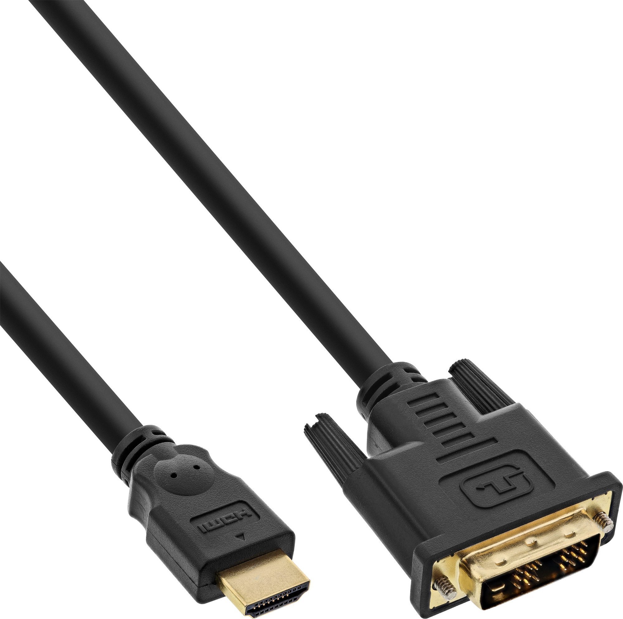 Kabel InLine HDMI - DVI-D 2m czarny B-17662P