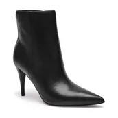 Botki damskie - Guess Skórzane botki na szpilce SLINKS - miniaturka - grafika 1