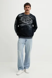 Diesel bluza S-BOXT-T1 męska kolor granatowy z aplikacją A18654.0AGCB - Bluzy męskie - miniaturka - grafika 1