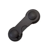 Zabezpieczenia dla dzieci - Zabezpieczenie Szafek Blokada Do Szuflad Krótka Z Tworzywa Czarna - miniaturka - grafika 1