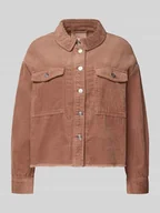 Kurtki damskie - Kurtka sztruksowa o kroju regular fit z czystej bawełny model ‘MARINA-ENY LIFE’ - miniaturka - grafika 1