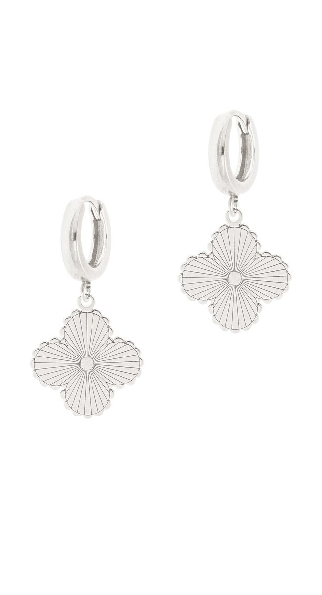 Srebrne kolczyki z koniczynami