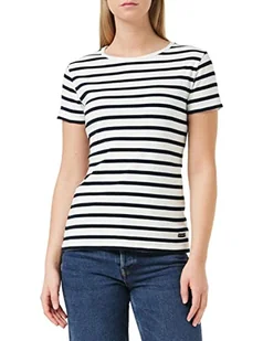 Armor Lux Koszulka damska Morgat, Wielokolorowy (biały/bogaty granatowy Bi9), 4XL (Producenta Rozmiar: 7) - Koszulki i topy damskie - miniaturka - grafika 1