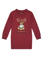 Sukienki i spódniczki dla dziewczynek - Guess Sukienka dzianinowa K5BK01 Z3GS0 Bordowy Regular Fit - miniaturka - grafika 1