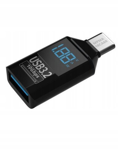 Miernik Adapter Mathorn MPMA-10CA60 USB C do A LED PD 60W 3A VAW 10Gbps