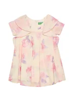 Sukienki i spódniczki dla dziewczynek - United Colors Of Benetton Sukienka codzienna 4HYUGV02B Różowy Regular Fit - miniaturka - grafika 1