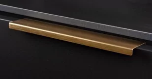 Uchwyt meblowy krawędziowy Way 1056 Złoty Szczotkowany - Zawiasy, okucia i inne akcesoria - miniaturka - grafika 1