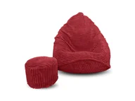 Pufy i podnóżki - Pufa cordoba sako XXXXL worek + gratis czerwona - miniaturka - grafika 1