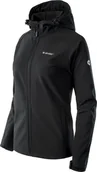 Kurtki i kamizelki sportowe damskie - Hi-Tec Softshell Lady Neti Czarna XL - miniaturka - grafika 1