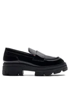 Półbuty damskie - Badura Loafersy VILA-2876 Czarny - miniaturka - grafika 1