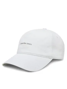 Calvin Klein Jeans Czapka z daszkiem Printed Monologo Cap LV04K5027G Biały - Czapki damskie - miniaturka - grafika 1