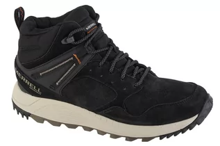 Buty sportowe męskie - Buty Merrell Wildwood Sneaker Boot Mid WP J067285 - czarne - grafika 1