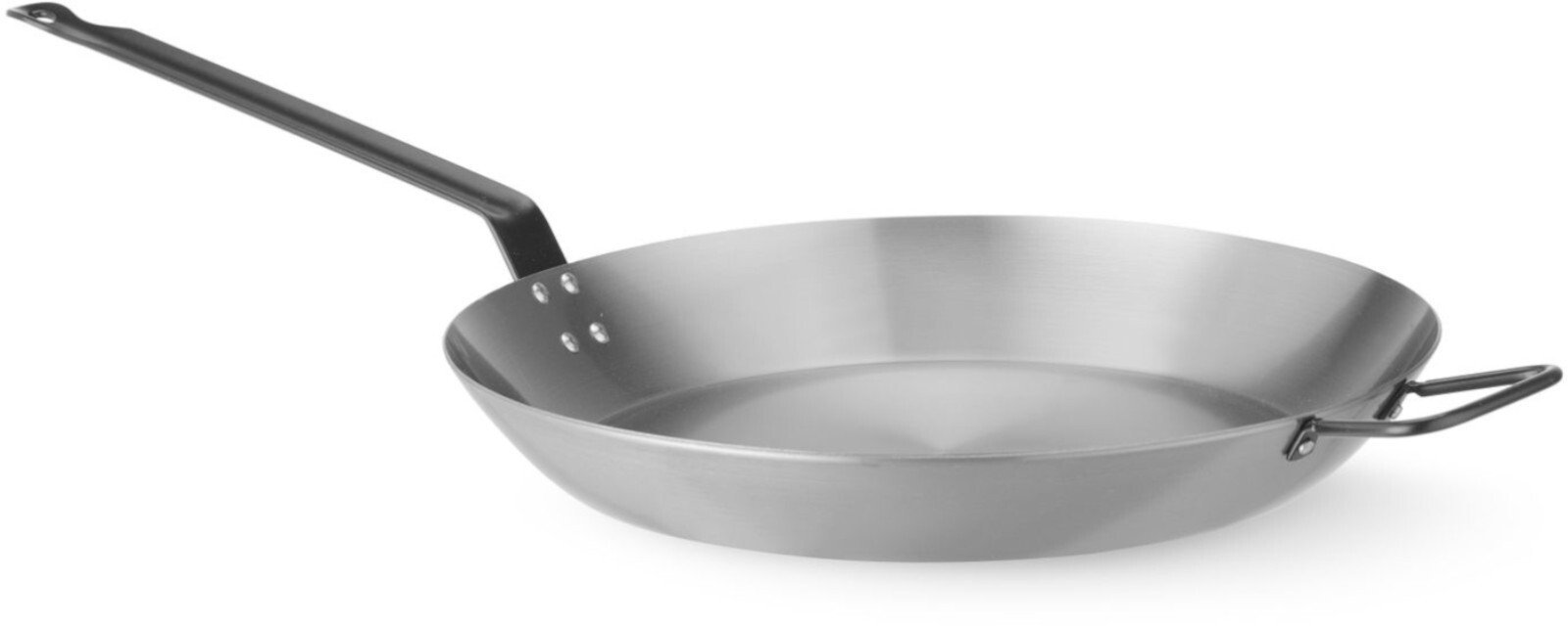 Patelnia ze stali węglowej Lyonnaise z 2 uchwytami śr. 360 mm Patelnia ze stali węglowej Lyonnaise z 2 uchwytami śr. 360 mm