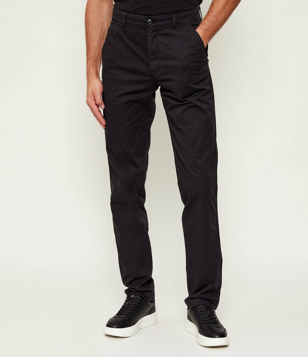 CALVIN KLEIN CZARNE PROSTE ELEGANCKIE SPODNIE W KANT 33/34 17BA