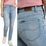 Spodnie damskie - Lee LEGENDARY SKINNY SLIM FIT Solstice RURKI BLUE DżINS W33 L31 - miniaturka - grafika 1