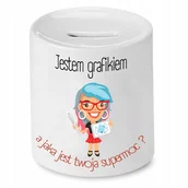 Skarbonki - Skarbonka Dla Kuzynki na Urodziny na Prezent z Nadrukiem ze Zdjęciem + Opakowanie na prezent (wzór 04) - miniaturka - grafika 1