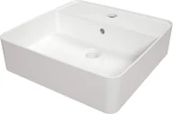 Umywalki - Deante Umywalka Ceramiczna Nablatowa Z Wyspą Na Baterię CGS_6U4B - miniaturka - grafika 1