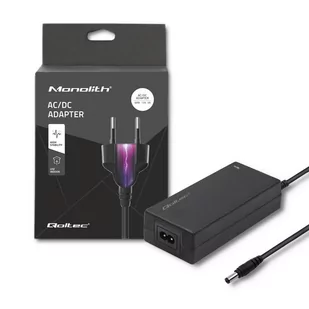 Qoltec Zasilacz do laptopa Zasilacz desktopowy 60W | 12V | 5A | 5.5 2.1 |+kabel zasilajcy 1_794100 - Zasilacze do laptopów - miniaturka - grafika 1