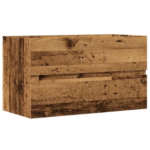 vidaXL Wisząca szafka łazienkowa, stare drewno, 80x38,5x45 cm - Szafki łazienkowe - miniaturka - grafika 1