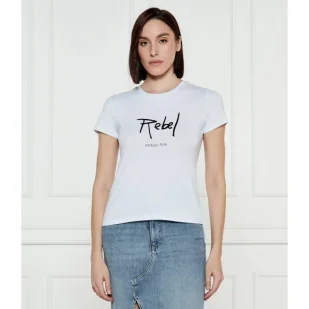 Patrizia Pepe T-shirt Regular Fit - Koszulki i topy damskie - miniaturka - grafika 1