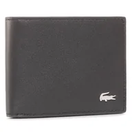 Portfele - Portfel Lacoste S Slim Billfold Id Slot NH1407FG Czarny - miniaturka - grafika 1
