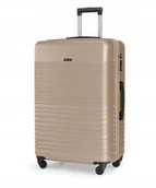 Walizki - Walizka Duża Podróżna Twarda PUCCINI Na Kółkach PUCCINI Szampańska ABS028A-6C - miniaturka - grafika 1