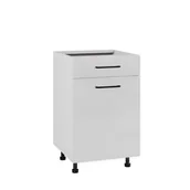 Meble kuchenne - Siena Szafka Dolna D1S-50 Modern Biały Mat - miniaturka - grafika 1