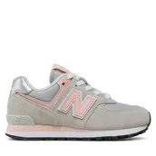 Buty dla chłopców - Sneakersy New Balance PC574EVK Szary - miniaturka - grafika 1