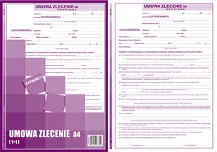 Emeko Tomecki I Płaczek S.k.a Druk Umowa zlecenie A4 1+1 - Druki akcydensowe - miniaturka - grafika 2