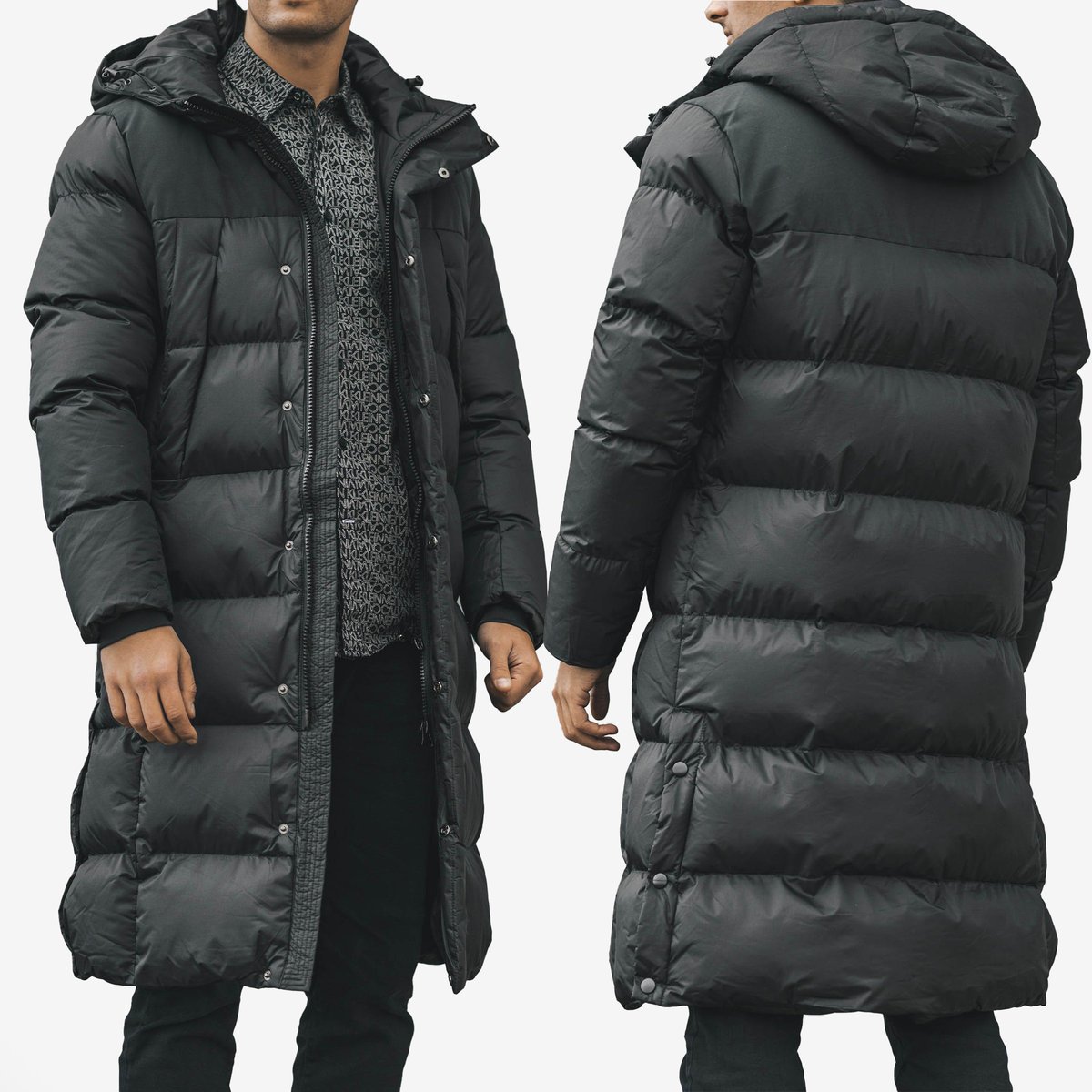 Kurtka Męska Płaszcz Frilivin M Czarny