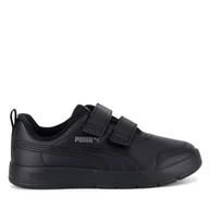Buty dla chłopców - Sneakersy Puma COURTFLEX V3 V PS 39764201 Czarny - miniaturka - grafika 1