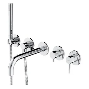 Omnires Y bateria wannowa 5-otworowa podtynkowa Y1237/1CR Chrom Y1237/1CR - Baterie podtynkowe - miniaturka - grafika 1