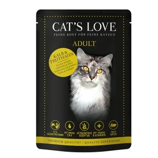 CAT'S LOVE mokra karma dla kota Adult w galaretce Cielęcina z indykiem 24x85 g - Mokra karma dla kotów - miniaturka - grafika 1