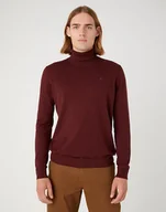 Swetry męskie - WRANGLER ROLL MĘSKI SWETER GOLF NECK KNIT W8D42PH45 - Wrangler - miniaturka - grafika 1