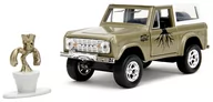 Samochody i pojazdy dla dzieci - Auto metalowe Ford Bronco 1973 z figurką Groot Marvel 1:32 253223018 Jada - miniaturka - grafika 1