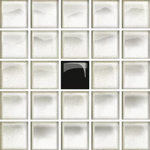 Opoczno Glass Mozaika 14,8x14,8 Biały/Czarny A Poler - Płytki ceramiczne - miniaturka - grafika 2