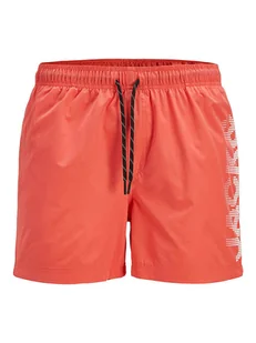 Jack & Jones Szorty kąpielowe "Maui" w kolorze koralowym - Kąpielówki męskie - miniaturka - grafika 1