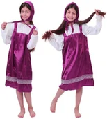 Stroje karnawałowe - Strój Kostium Przebranie Sukienka Masza I Niedźwiedź  Karnawał 116/122 - miniaturka - grafika 1
