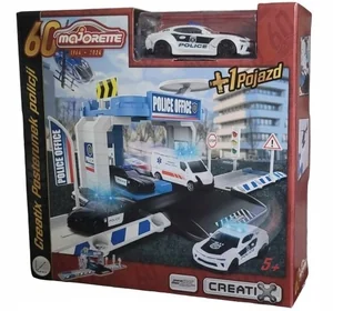 CREATIX MAJORETTE STACJA + POJAZD - Zabawki konstrukcyjne - miniaturka - grafika 1
