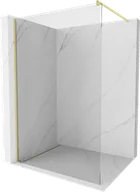 Ścianki i drzwi prysznicowe - Mexen Kioto ścianka prysznicowa Walk-in 90 x 200 cm, transparent 8 mm, złota szczotkowana - 800-090-101-55-00 - miniaturka - grafika 1