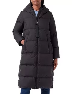 Marc O'Polo płaszcz, wypełniony dnem, zamocowany kaptur, kieszenie na całym świecie, boczne kieszenie z zatrzaskami, czarny, 34 - Płaszcze damskie - miniaturka - grafika 1